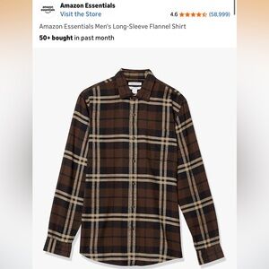 Brown flannel